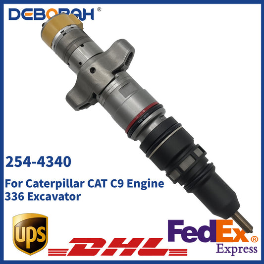 254-4340 Fuel Injector for Caterpillar C9 Engine 330D 336D 336DL 336DLN