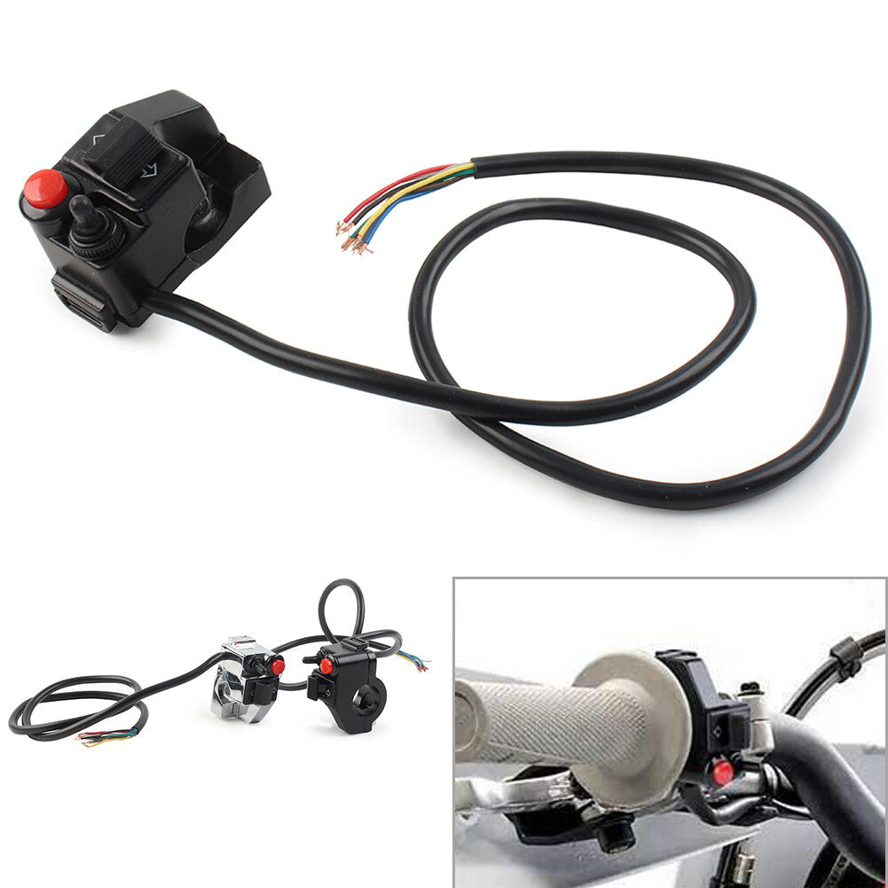 Motorcycle Switch Handlebar Mount Button Horn Turn Signal Fog Light Headlight