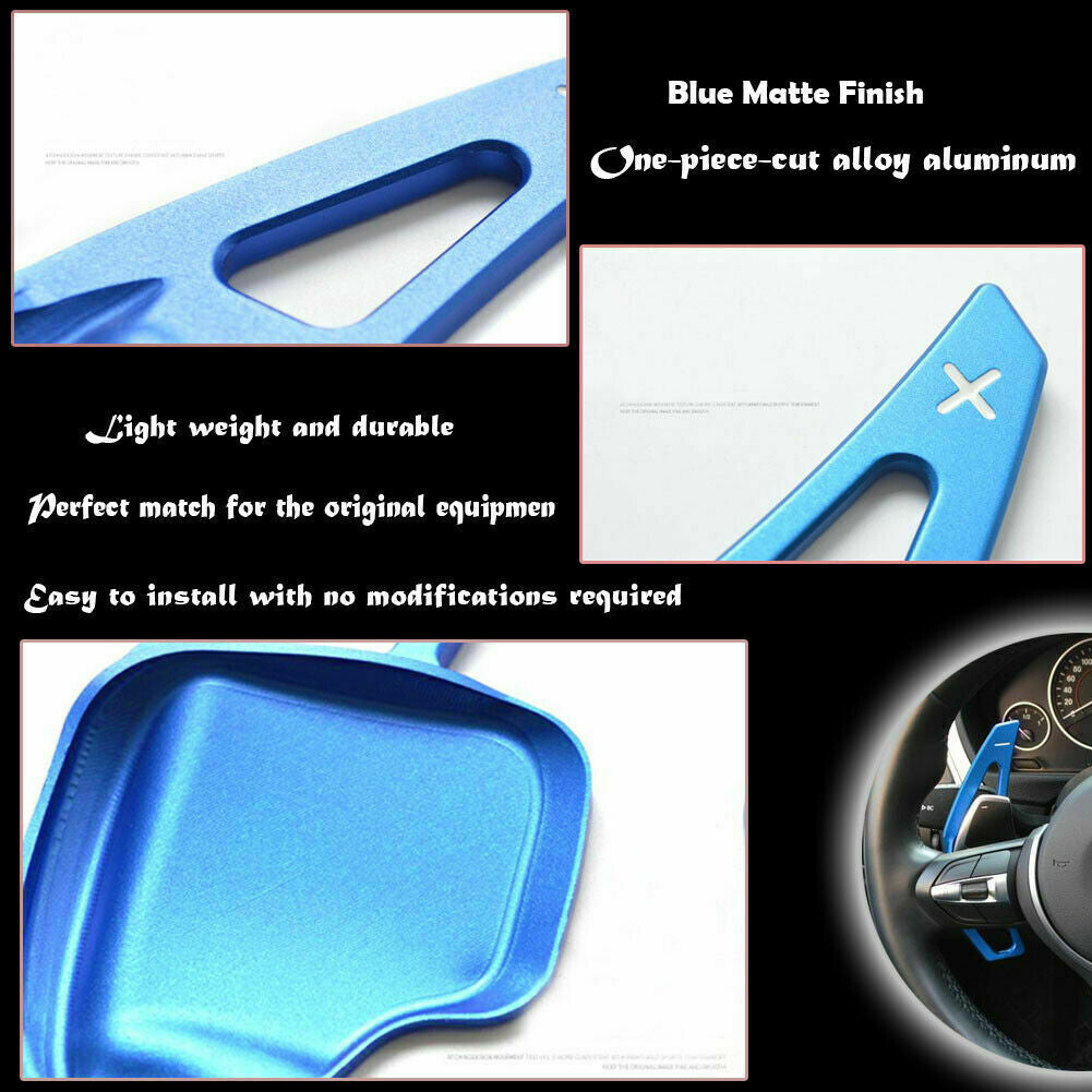 Blue shift paddle shifter extension steering wheel for BMW series x1/2/4/5/6/i8