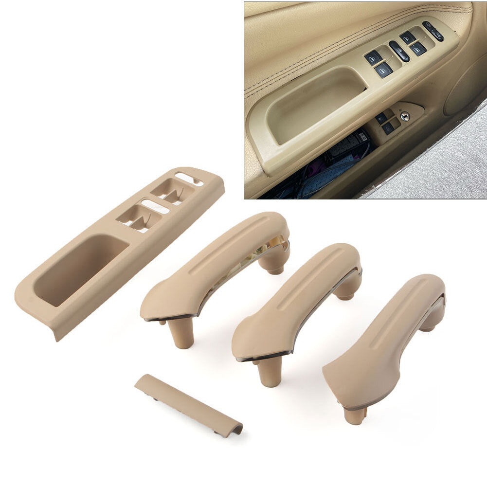 for VW for Golf for Passat for Jetta for Bora Beige Inner Door Grab Handle Switch Bezel Kit
