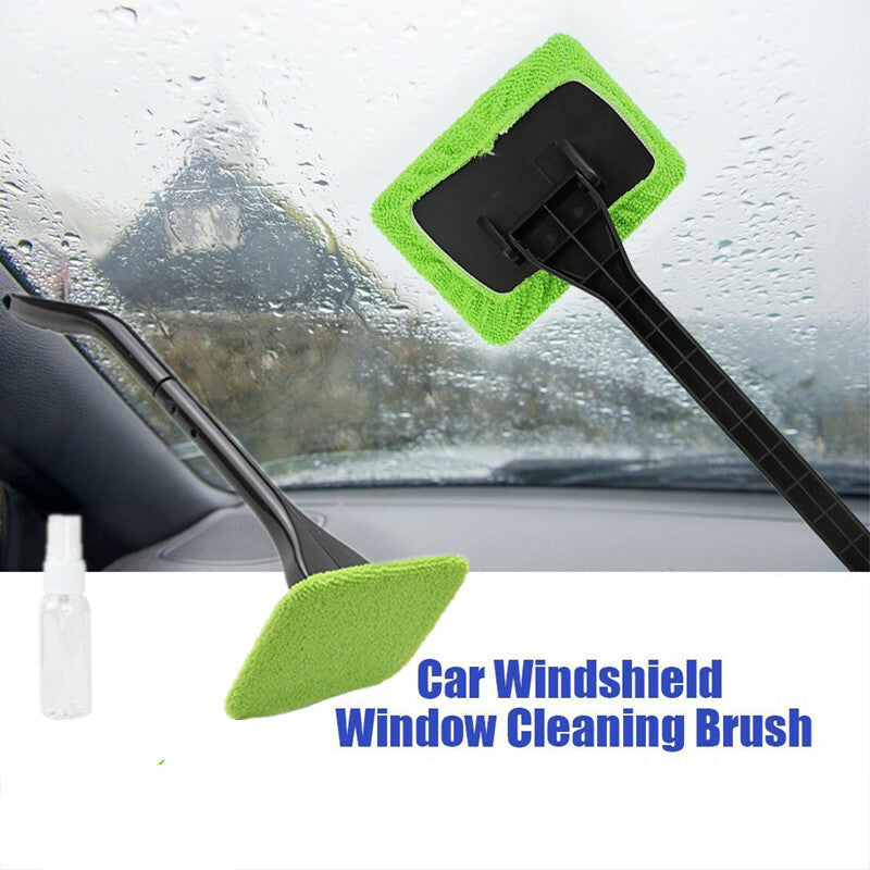 Window Cleaner Windshield Fast Easy Shine Brush Green Washable Car Cleaning TooL