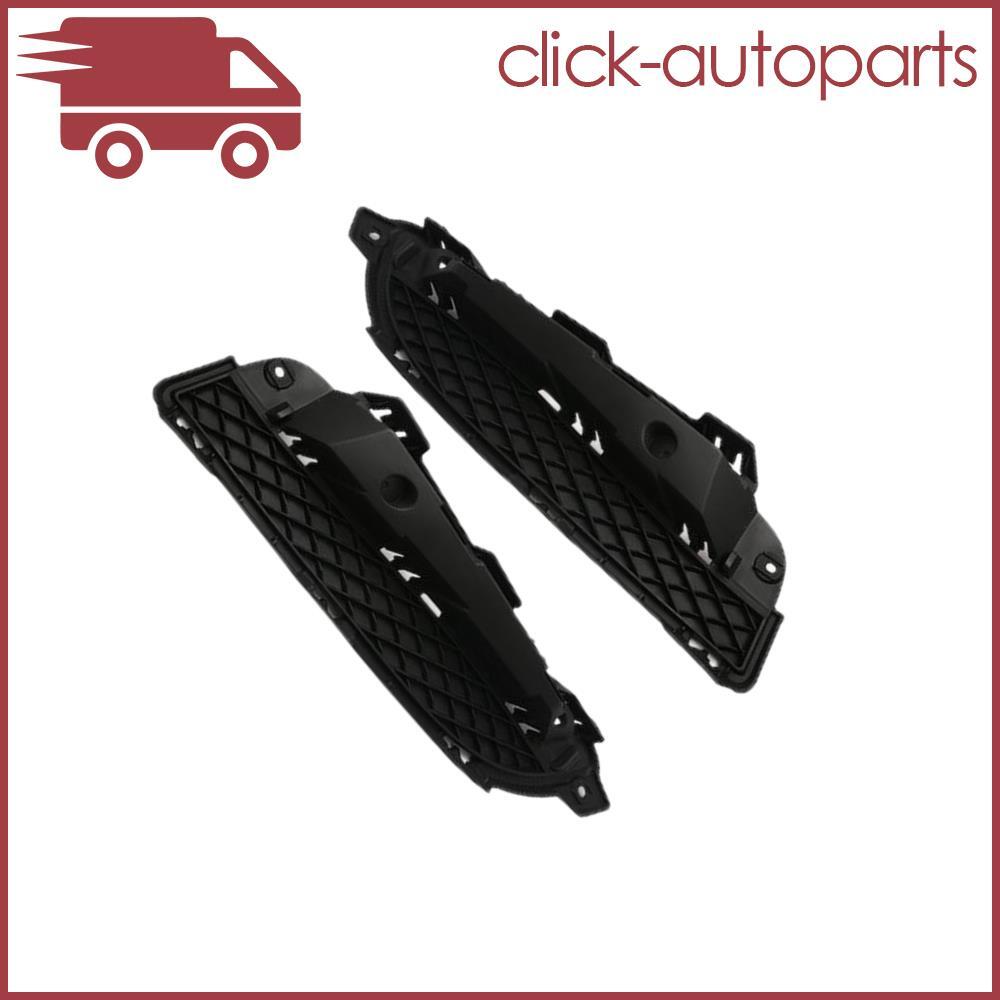 2x for Jaguar for XF 2012-13 LHRH Front Bumper Lower Grill Grille Outer Cover Black