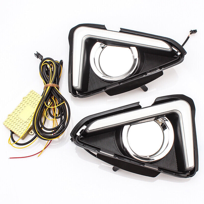LED Daytime Running Lights Fog Light Turn Signal Lamps for Toyota RAV4 2016-2018