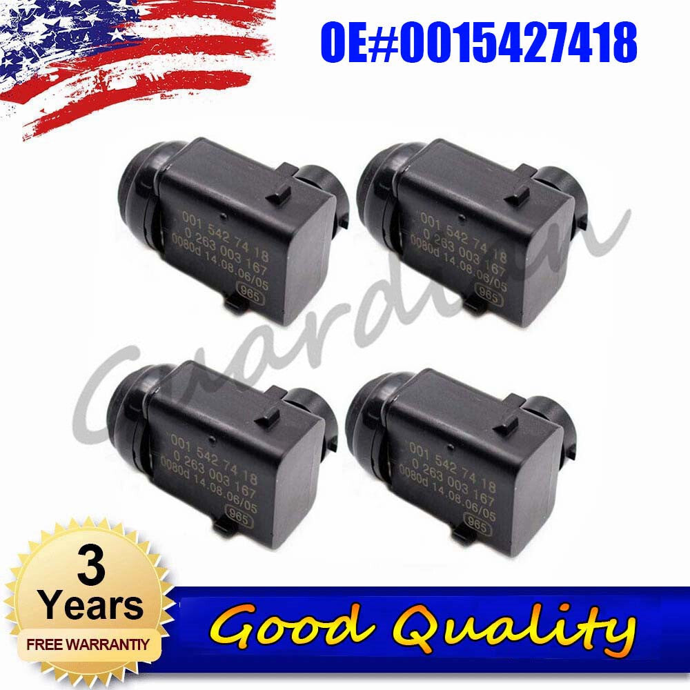 4PCS PDC Parking Sensor 0015427418 for Mercedes-Benz SLK55 AMG SLK350 SLK300
