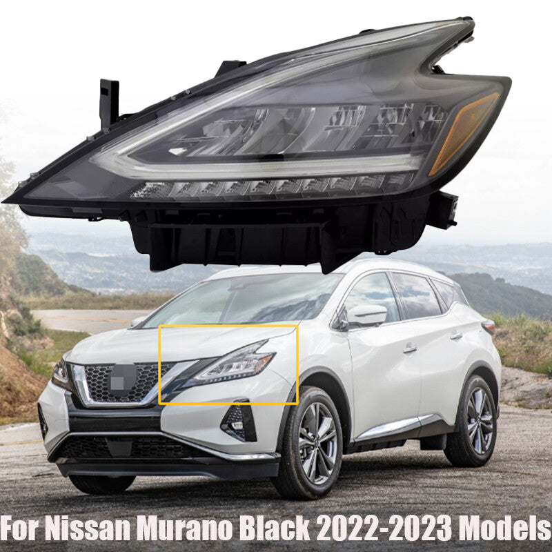 for Nissan Murano Black 2022-2023 Models Left Driver Side LED Headlight