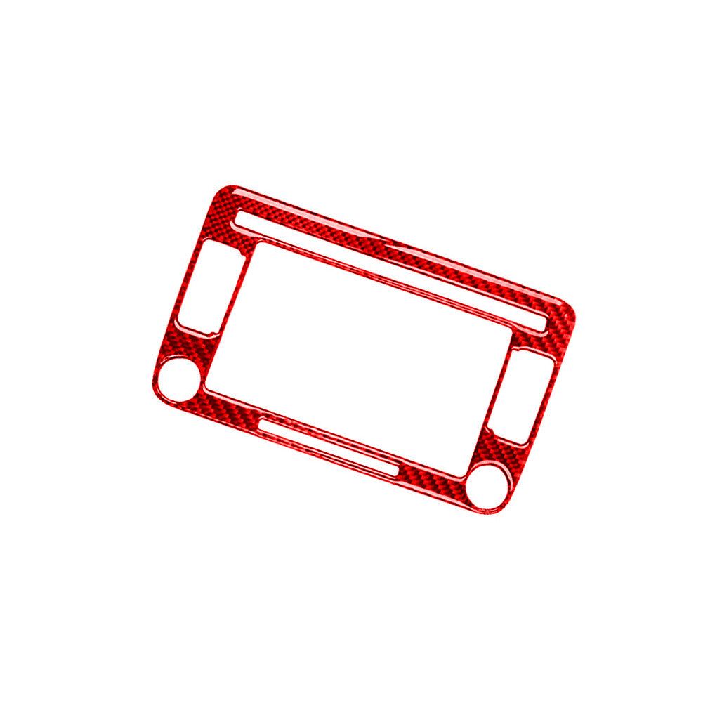 Red Carbon Fiber Radio with Navigation Trim for Volkswagen for Jetta Sedan 11-14