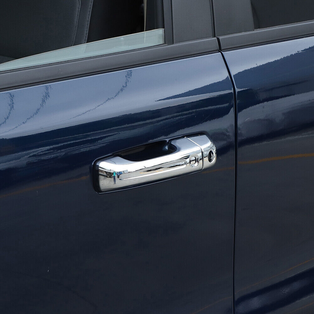 Exterior Door handle Decor Cover Trim for Dodge for Ram 1500 18+ Chrome High-Version