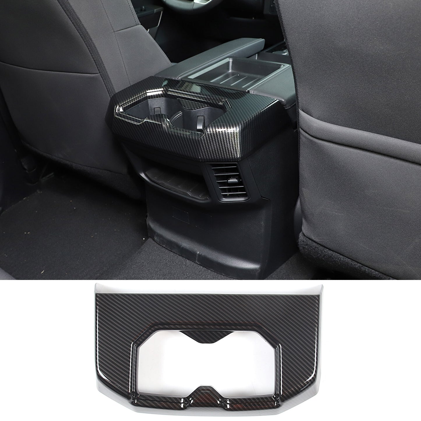 ABS Black Front Door Multi-Function Storage Box for Ford Ranger 2015 - 2021