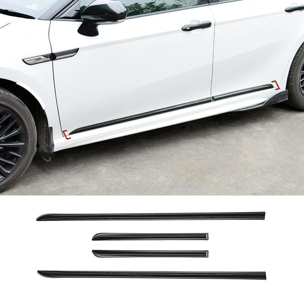 4X for Toyota for Camry 2018-2022 Gloss Black Car Side Door Body Molding Strip Trim