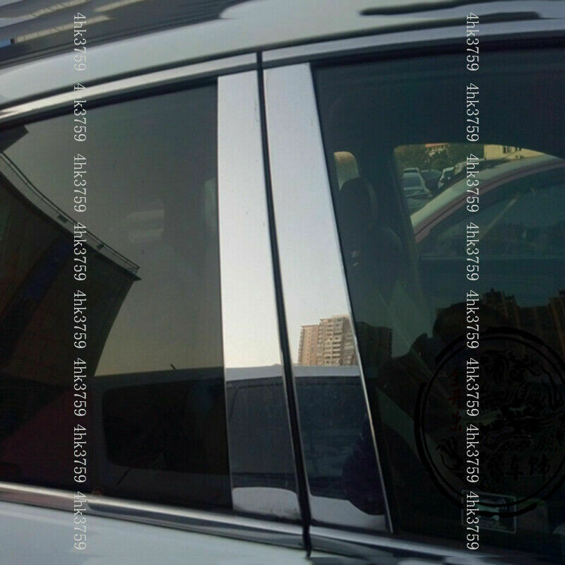 Chrome Pillar Posts for Honda CRV 2007-2011 6p Set Door Trim Mirror Cover Window