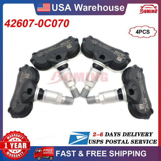 4X Tire Pressure Sensor New for Toyota for SIENNA TUNDRA SEQUOIA 42607-0C070