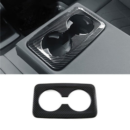 Carbon Fiber Rear Water Cup Holder Frame Molding Cover Trim for BMW X1 2023-2025