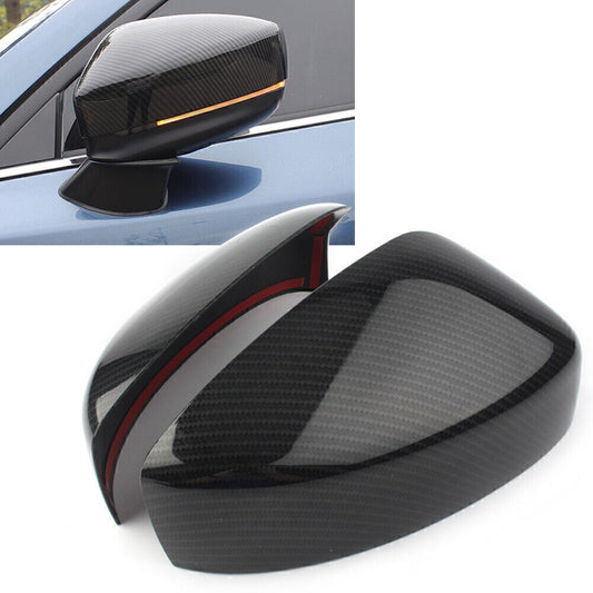 for Mazda CX-5 Carbon FiberSide Rearview Wing Mirror Moulding Cover Trim Case UK