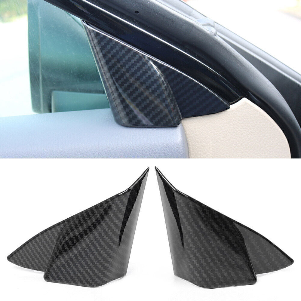 for Toyota for Camry 2018 2x Carbon Fiber Interior Front Triangle Frame Cover