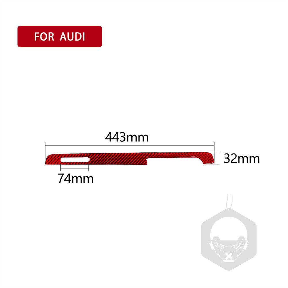 Red Carbon RHD for Co -pilot Dashboard Panel Cover for Audi TT 8n 8J MK123 2008-2014