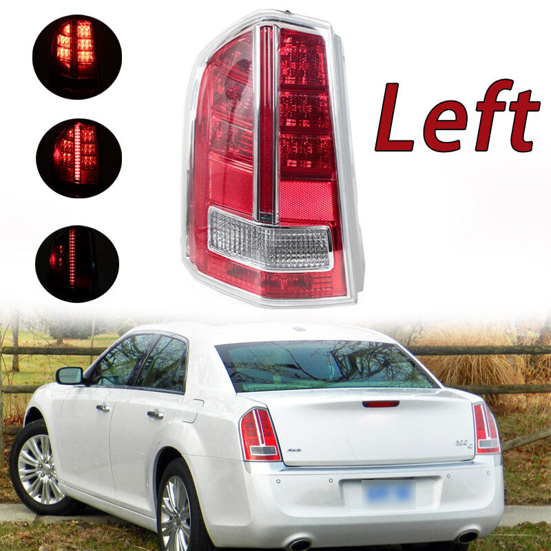 Left side applicable to for Chrysler 300/300C 2012-2014: Taillight, Brake Light, Turn Signal Light