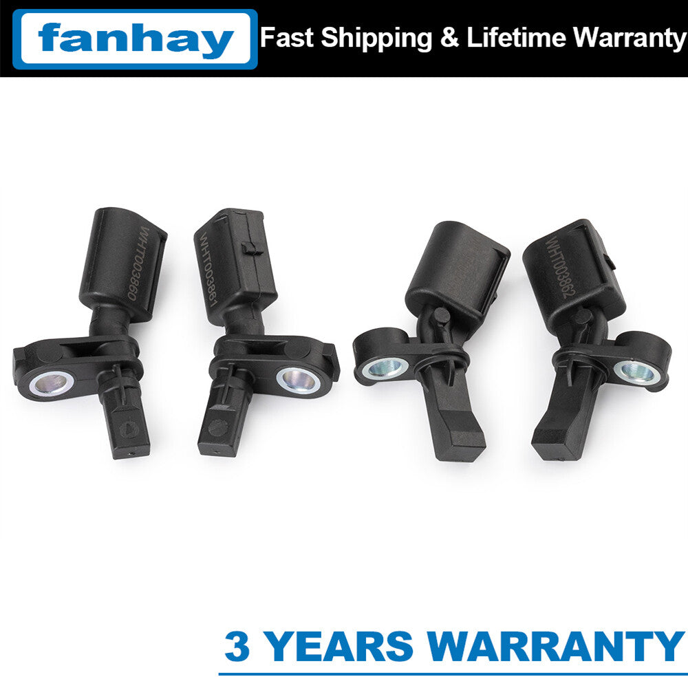 4Pcs ABS Wheel Speed Sensor for AUDI A1 for VW WHT003860 WHT003861 L R F R