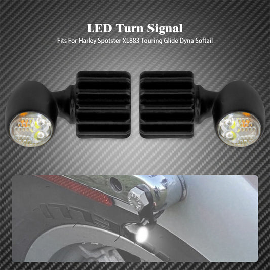 2X Universal for Mini LED Turn Signal Running Indicator Blinker Light Fit for Harley