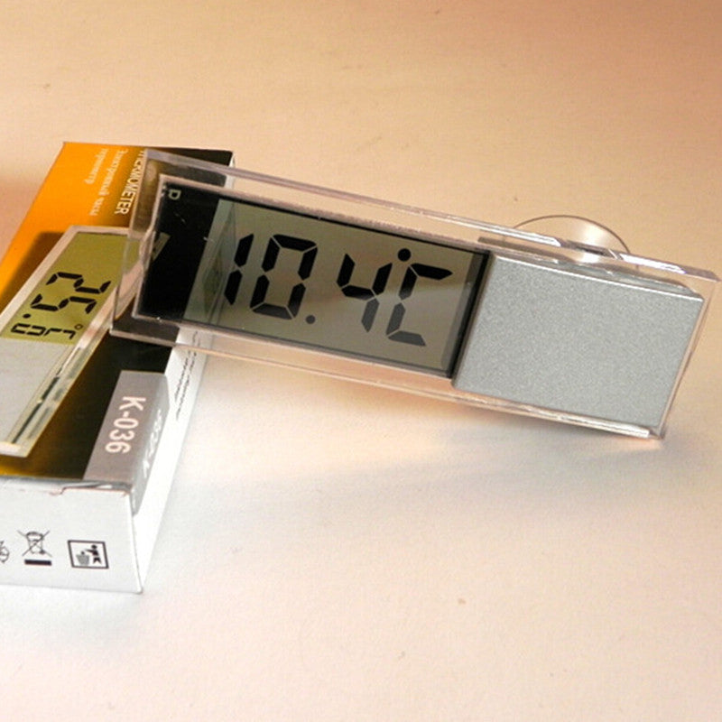 Car Windshield Transparent Thermometer ¨H/¡æ Fahrenheit Celsius Temp Gauge Suction