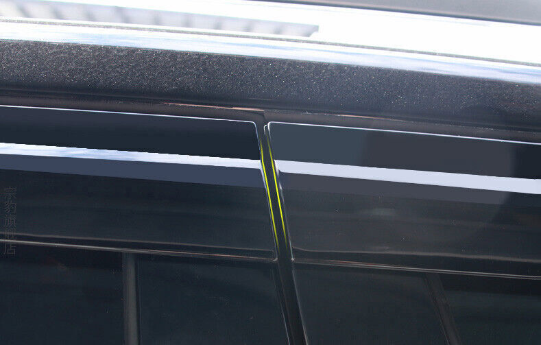 ABS Black Side Window Visor Vent Deflector 6X for Land Rover Discovery 5 2017-25