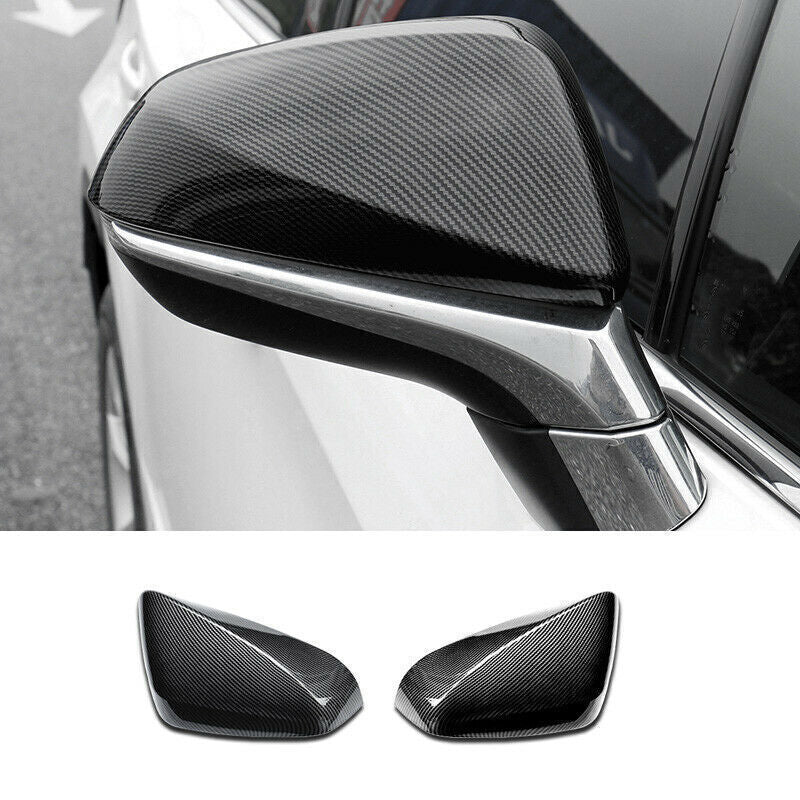 Carbon Fiber Side Door Rear View Mirror Cover Trim Cap for Lexus RX NX 2016-2022