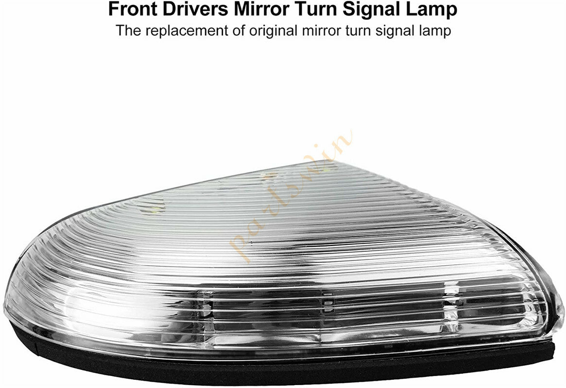 Front drive mirror turn signals are applicable to for Dodge for Ram 1500 (09-14) and 2500 (10-14).
