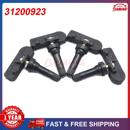 TPMS 31200923 Tire Pressure Monitoring Sensors (4-piece set) for Volvo V70, XC90, S60, S80