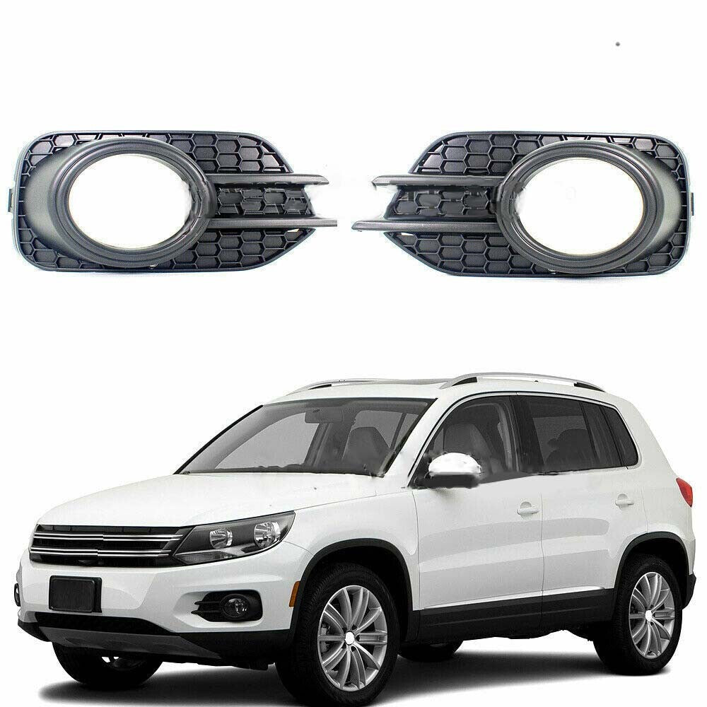 Pair fog lamp light grill bezel for VW for Tiguan 2012 2013 2014 2017