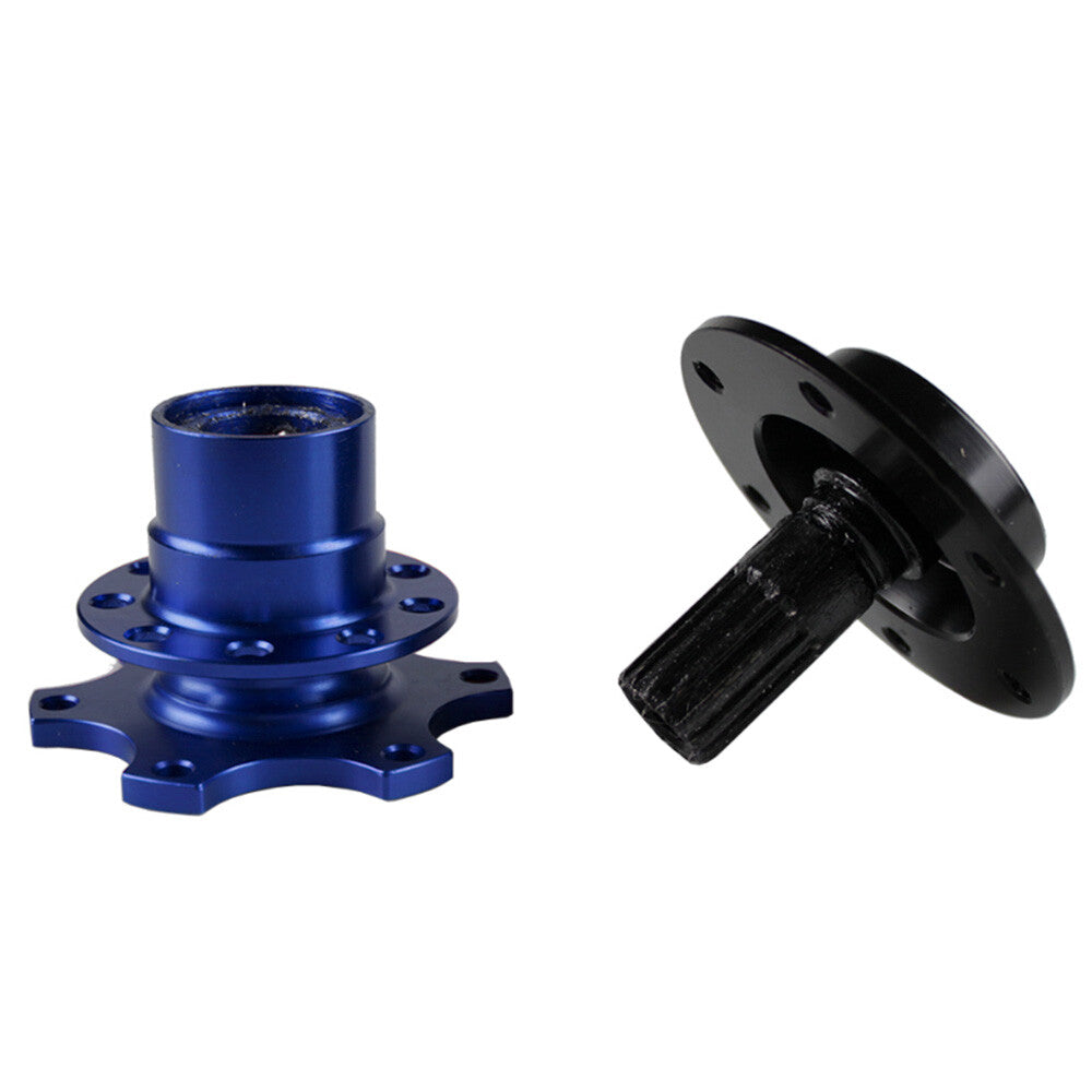 Steering Wheel Quick Release Car Aluminum6 Hole Snap off Hub Adapter Boss Kit US