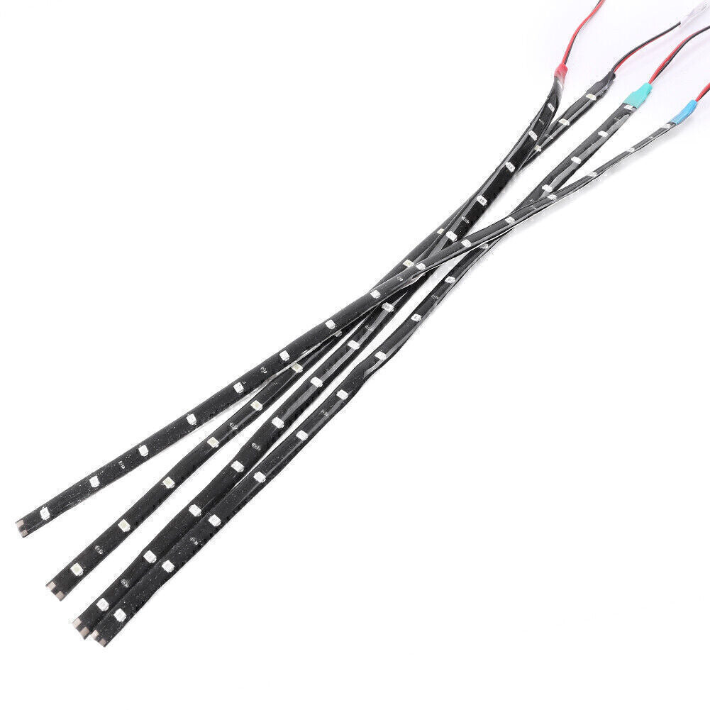 1pcs 30cm/11.81  LED Car Flexible Light Strip for Car Trucks Motor Grill 12V