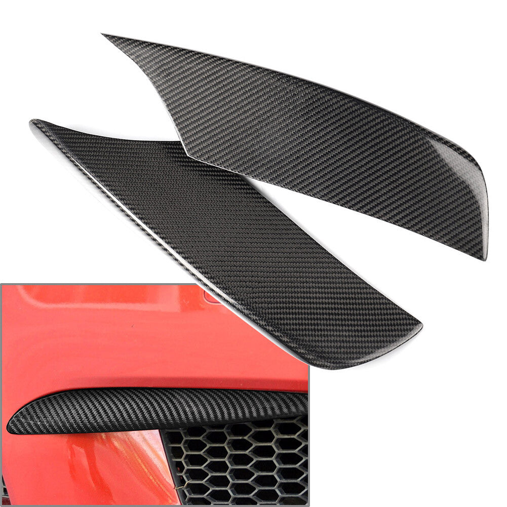 Front Fog Light Lamp Pack Corner Splitter Cover Carbon for BMW M6 F06 2012-2021