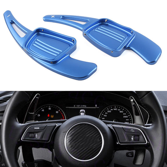 Blue Steering Wheel Paddle Shifter for Audi A3 A4L A5 A6L S3 S4 Q2 Q5L Q7 TTS