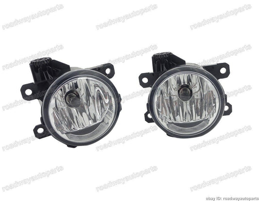 1 Pair Front Bumper Driving Fog Lights Lamps w/Bulbs Fit for Ford Edge 2015-2017