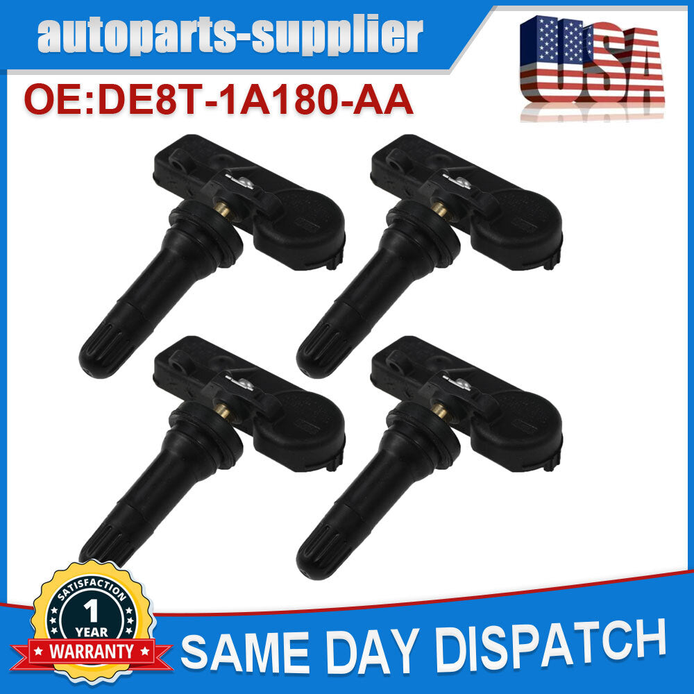 TPMS 4-piece kit for Ford tire pressure sensor DE8T-1A180-AA 315MHz