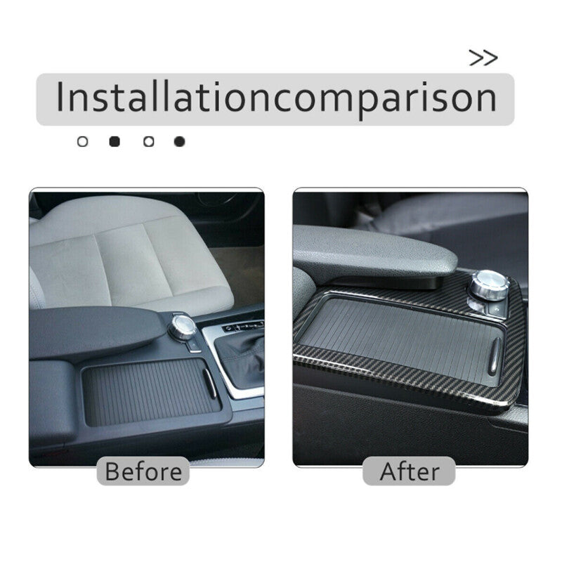 Matte Black ABS Passenger Center Grip Handle Protective Cover for Corvette C7 2014-19