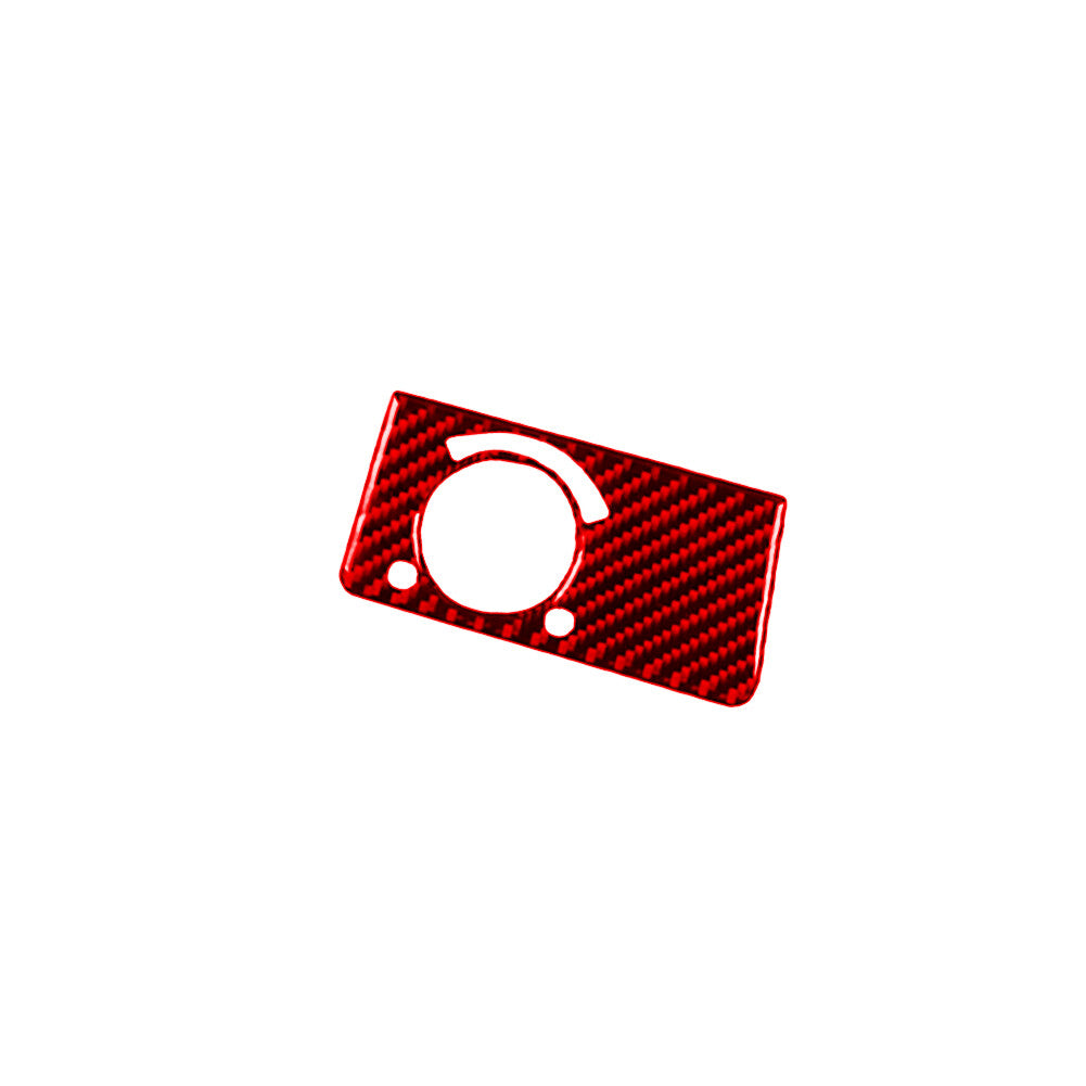 Red Carbon Fiber Headlight Switch Cover Trim for Mercedes-Benz W211 2003-2009