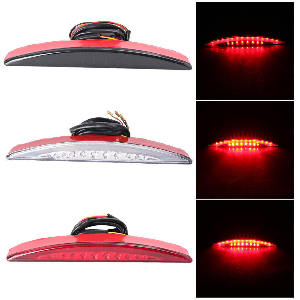 for Harley C2010 Dyna Fat Bob FXDF 2008 Red LED Rear Fender Tip Brake Tail Light