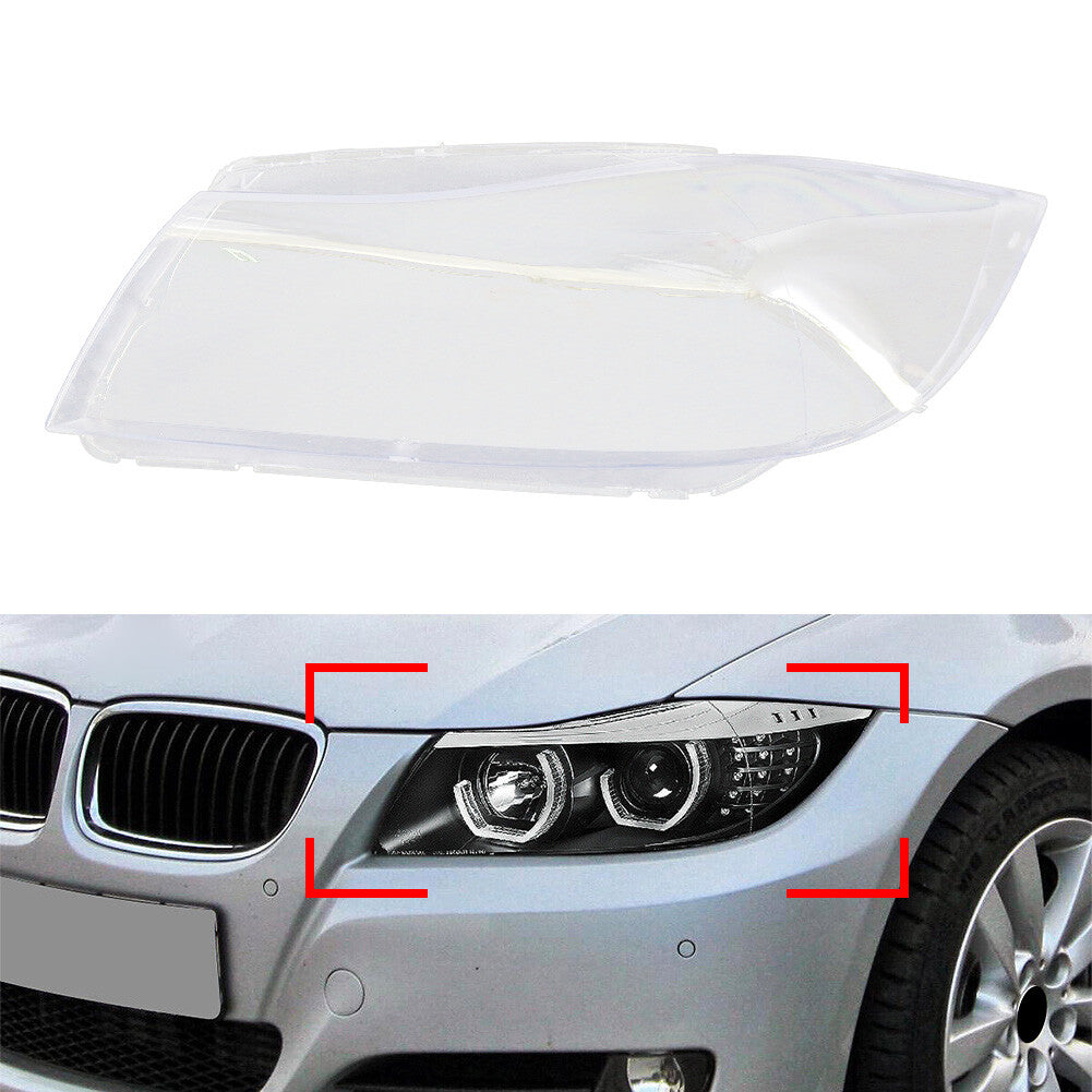 Front Headlight Lens Cover for BMW 3 Series E90 Sedan E91 Wagon 2005-2008 Left