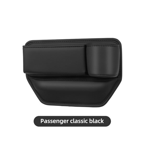 Car for Seat Gap Filler Storage Box Phone Holder Console Side Organizer PU Leather