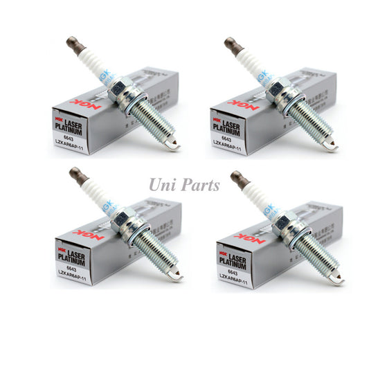 4-piece iridium spark plug set for Nissan March Micra X-Trail 22401-ED816.