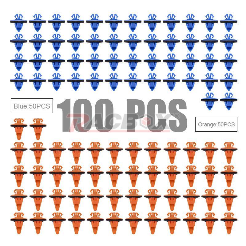 100X Fender Flare Molding Retainer Clips Fit for Toyota Tacoma/4Runner 2003-2016