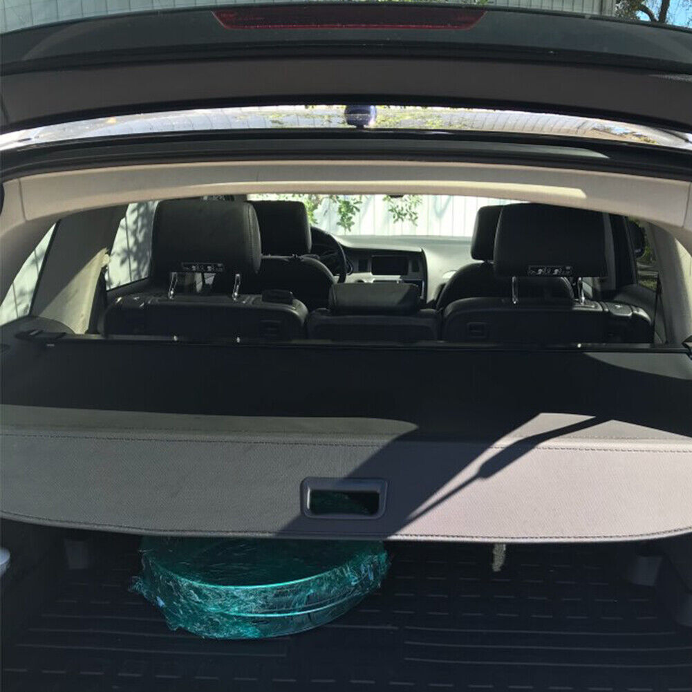 for Audi Q7 2010-2015 Black Rear Trunk Cargo Security Shield Shade Cover Trim
