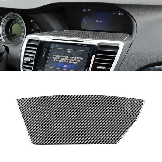 Carbon fiber center console navigation panel protective cover for Honda Accord 13 - 2017 AT