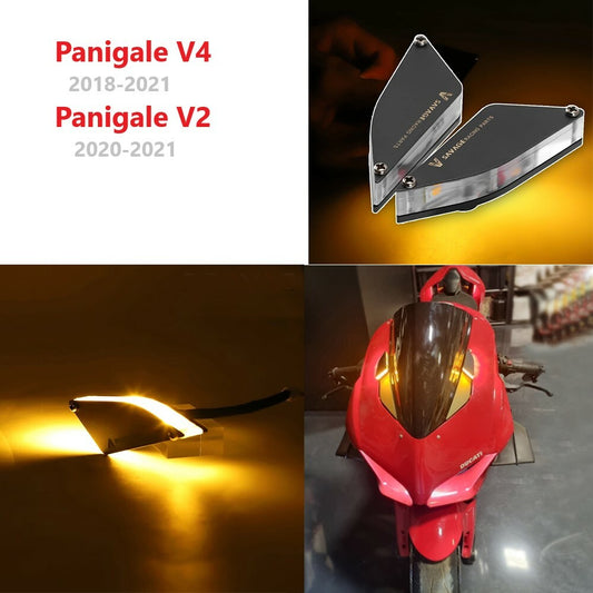 for DUCATI Panigale V2 V4 S R 2018-2021 Front Turn Signal Light Mirror Block Off
