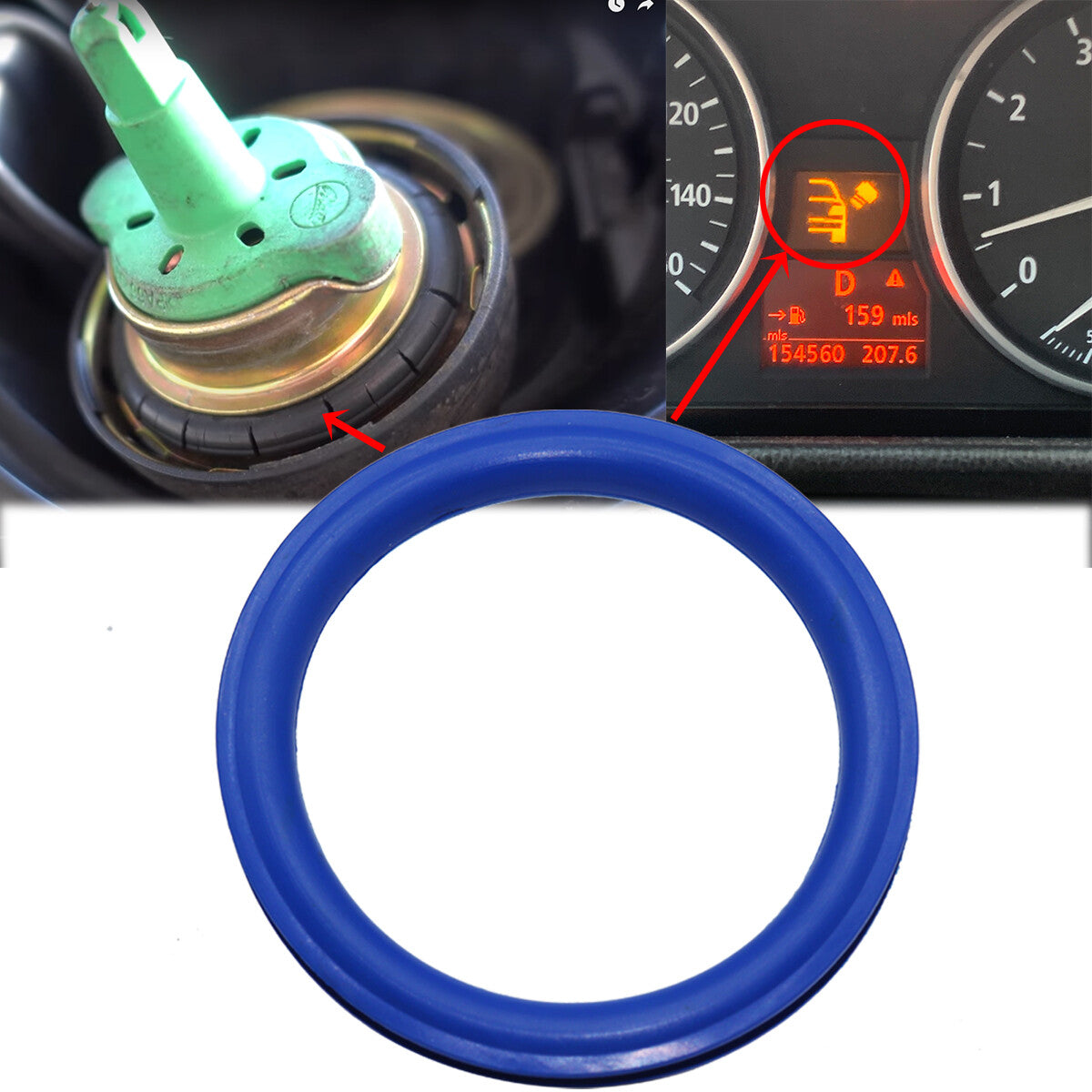 Fuel Filler Tank Cap Seal for Mini Cooper R50 R52 R53 R55 R56 R57 Rubber Gasket