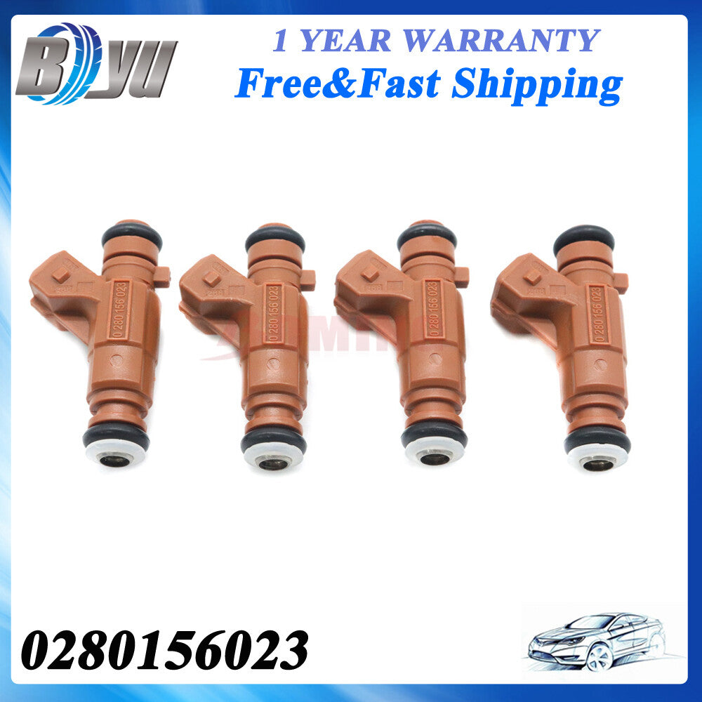 0280156023 4PCS New Fuel Injectors for Saab 9-3 2.0L 2000-2002 for Saab 9-3 2.3L