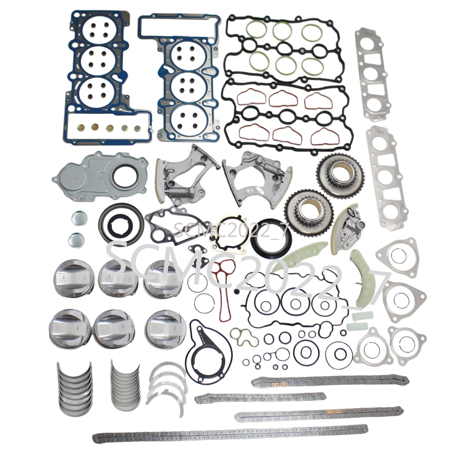 Engine Rebuilding Kit Piston Timing Kit Fit for AUDI A4 A5 Q7 for A8 3.0T CREC CRED