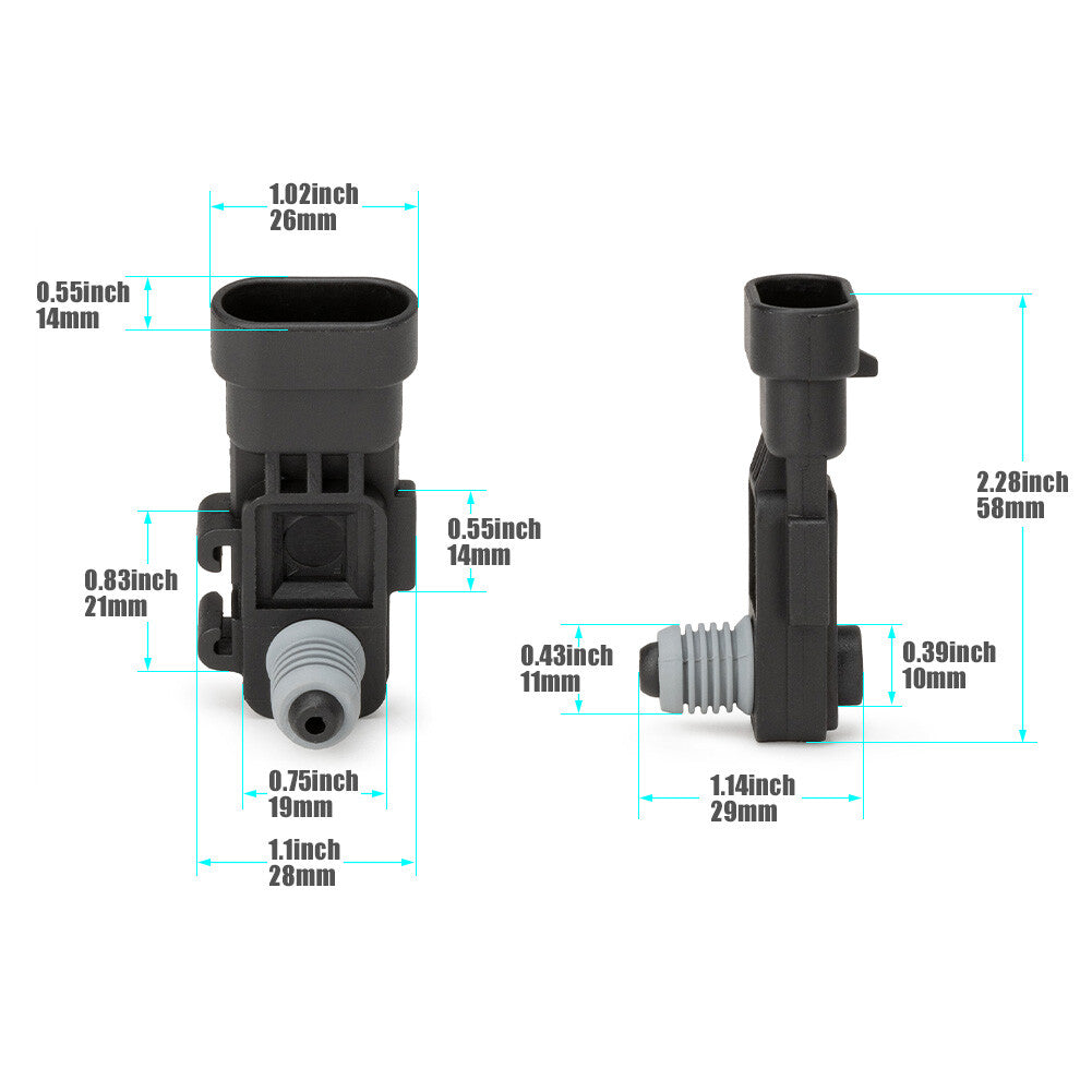 1X FUEL PUMP TANK EVAP PRESSURE SENSOR FOR 1996-2008 GM CAR/TRUCK 16238399