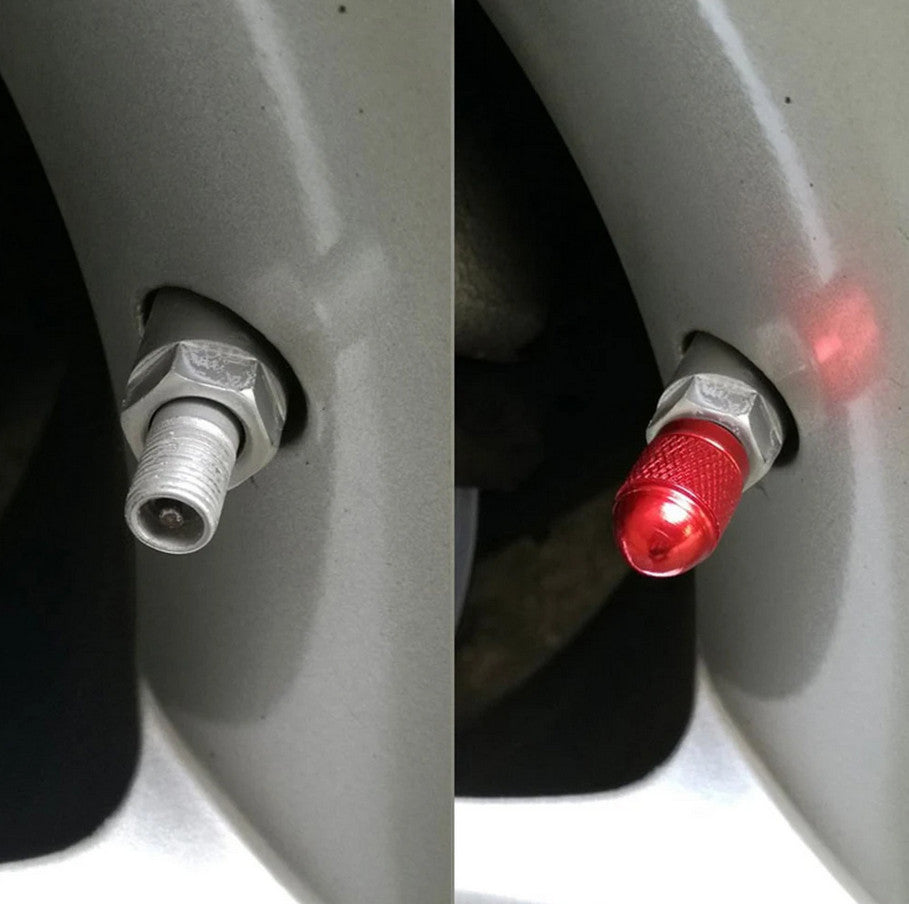4-piece car tire valve cover rod air dust cover, dustproof and rustproof, blue, suitable for Jeep for Mini .