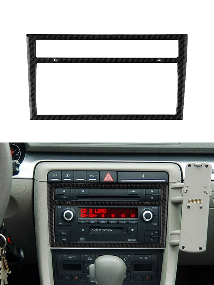 Carbon Fiber Air Conditioner Frame Panel Cover Trim for Audi for A4 S4 2005-2006